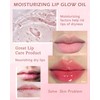 LYSdefeu Lip Glow Oil,Hydrating Shiny Clear Lip Gloss Liquid Lipstick,Glow