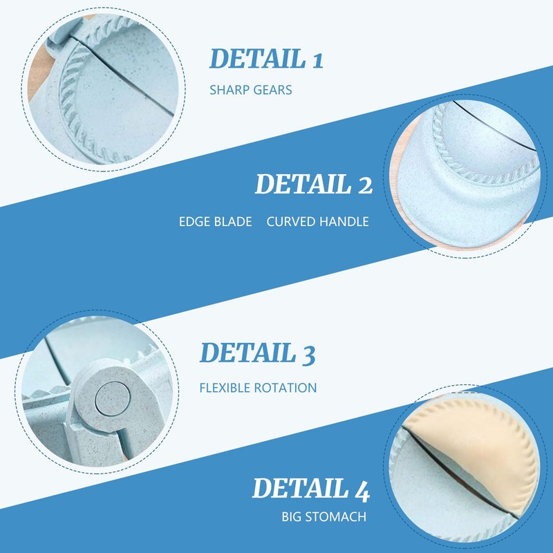 8Pcs Dumpling Maker, Dumpling Press 3 Sizes Empanada Maker, Dumpling