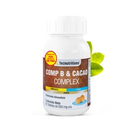 Complejo B y Cacao Complex- Comp B  Cacao Complex - Suplemento Alimenticio de Cacao, Alfalfa, Acido Folico y Vitaminas del COMPLEJO B - Apoyo...      