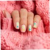 Outanaya Saint Patrick's Day Nail Charms Green Glitter Stickers for