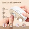 Elektrischer Nagelknipser, Nageltrimmer Nagelpolierer 2 in 1, Automatischer Elektrische Nagelknipserr