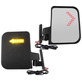 Golf Cart Side Mirrors with Turn Signal Light Golf Cart Rear View Mirrors for Club Car EZGO Yamaha Side Mirrors Golf Cart