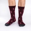 Good Luck Sock Men's Flamingo Socks, Adult, Shoe Size 7-12