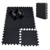 Upgraded 100% Rubber Flooring 0.6in Extra Thick - Interlocking Puzzle