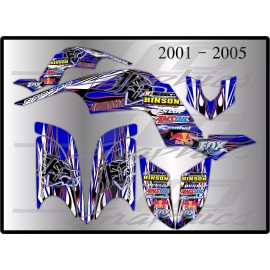 RAPTOR YAMAHA RAPTOR 660R full graphics kit 2001 2005 ...THICK AND HIGH GLOSS