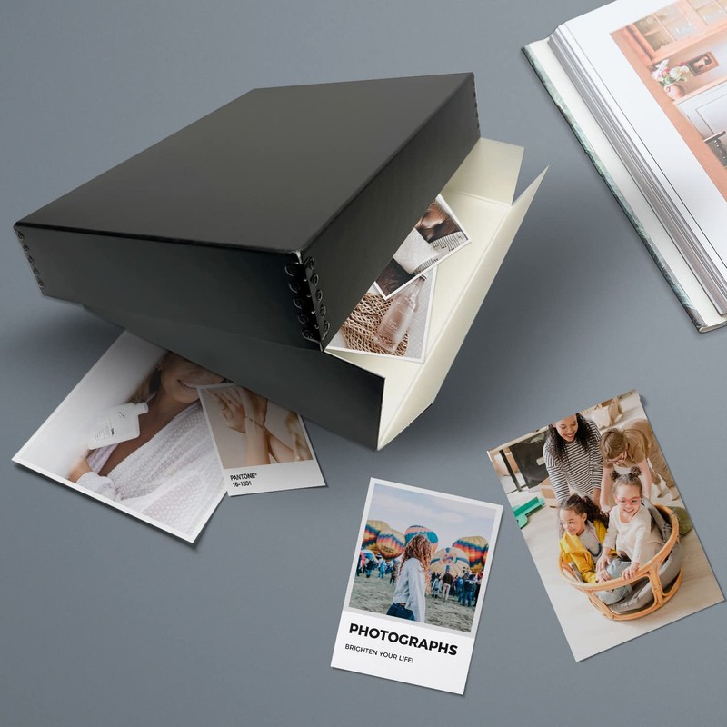 Lineco 11x14 Black Museum Archival Storage Box, Drop Front Design,