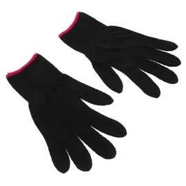 Healvian Heat Resistant Hairdressing Gloves for Curling Straightening Anti-scalding Mitts for Safe Styling Fit for Left Right Hands Professional Protection for Hair Tools