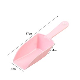 OHEETU 6PCS Multi Purpose Ice Scoop PP Plastic Food Scoops for Coffee Tea Candy Buffet Acrylic Ice Food Popcorn Scoops Kitchen Bar Party Wedding Desserts (Random Colors)