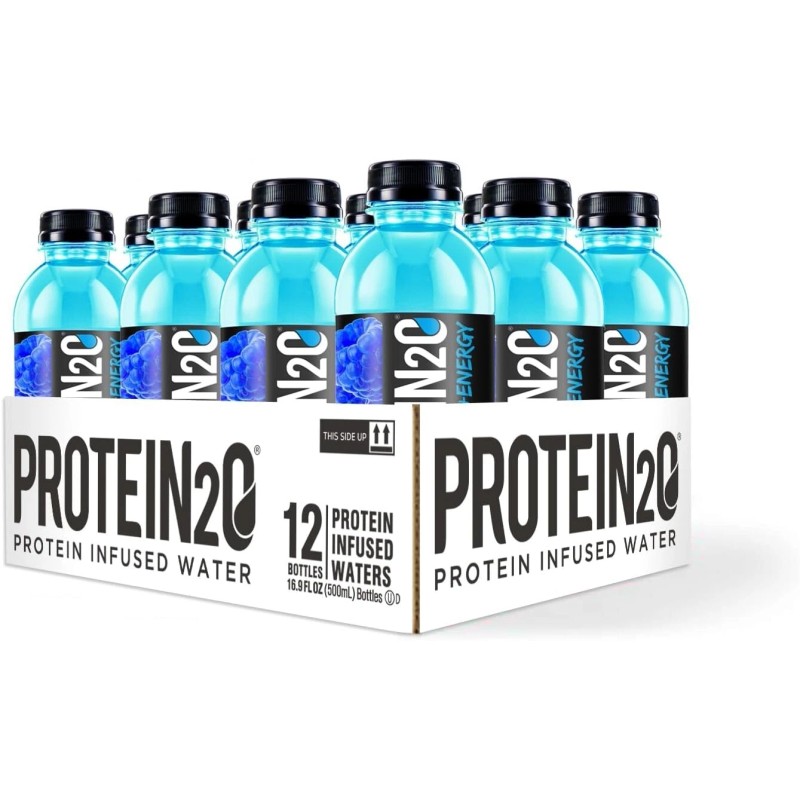Protein2o 15g Whey Protein Infused Water Plus Energy, Blueberry Raspberry,