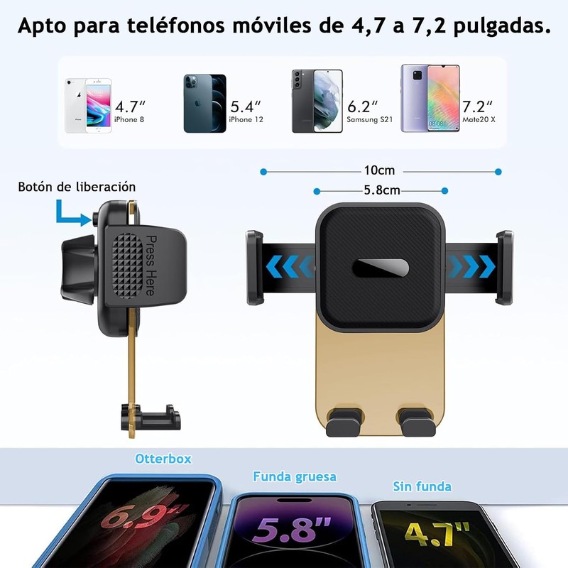 Eynshoo Soporte para Celular Automovil de Ventosa con Rotacion 360°