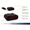 TFA Dostmann Ellypse Digitaler Funk-Wecker, mit USB-Ladefunktion, 60.2551.01, LED-Leuchtziffern, 15,2