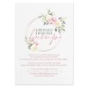 Pink Floral Baby Shower Table Sign - A Message From