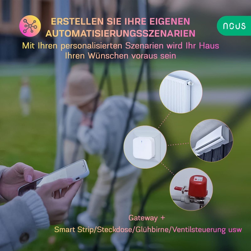 NOUS E1 ZigBee Gateway, ZigBee Hub/Bluetooth Hub, ZigBee Bridge, ZigBee