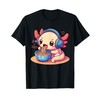 Anime Kawaii Axolotl Eating Ramen Noodles Kids Teen Girl Boy