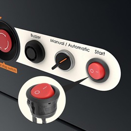 YAODHAOD 10pcs 12V Rocker Switch SPST Switch 10A/125V 6A/250V Rocker Switch (with Wire) Round Switch Rocker Switch Button for Truck Jeep Off Road Boat Marine (Red)