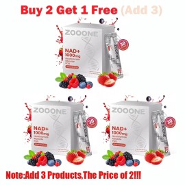 ZOOONE NR1000 NAD+ Drink Mix - Berry Energy & Skin BUY 2 GET 1 FREE ( ADD 3 )