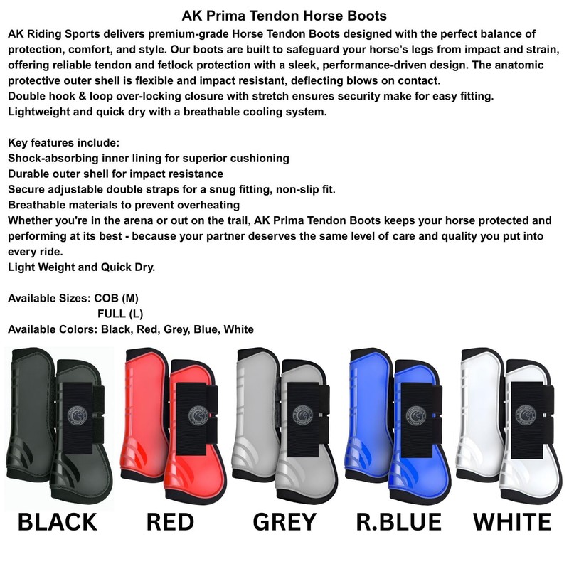 AK Prima Tendon Horse Boots Protective Gear and Training Equipment