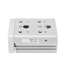 MXS16 Pneumatic Guide Rail Cylinder High Accuracy 16×2mm Bore Size Double ActingMXS16‑20