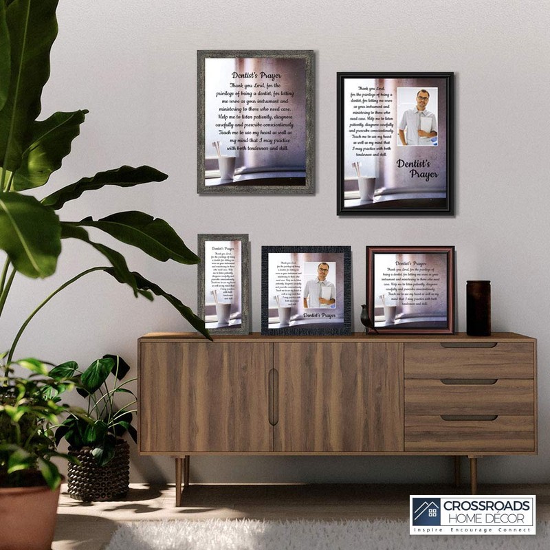 Crossroads Home Décor The Dentist Pray Picture Frame, Dental Office