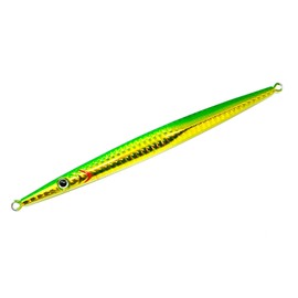 Long Wave Slasher Type Rapier A Metal Jig, 2.8 oz (80 g), Lure, Jig, Jigging, Sinker, Fishing Gear, Tongzig, Bakstorm, Bakstorm, Green Gold