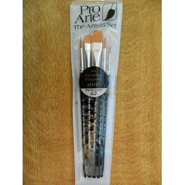 Pro Arte Paint Brushes Set Wallet Artist Watercolour Acrylic Oil Artists Brushes - Set : B3