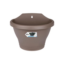 Elho Corsica Wall Basket 25 - Planter - Taupe - Outdoor & Balcony - L 25 x W 17 x H 19 cm