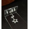 Belly Ring 14 Gauge Star Dangle Belly Button Ring Stainless