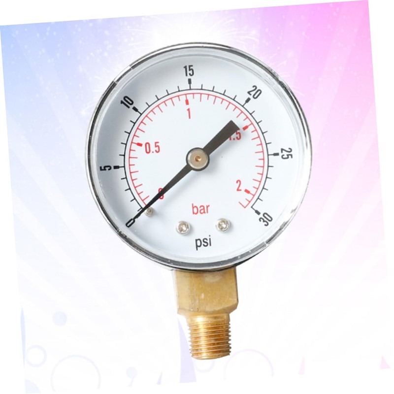 TEHAUX 2pcs Psi Npt Pressure Gauge High Compressor Gauge Compact