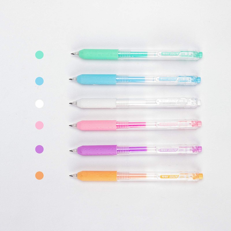 AIHAO Drawing Gel Ink Pens,Fine Point 0.5mm, Milky Colors, Journaling,