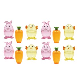 The Dreidel Company Fillable Easter Carrots, Bunny, and Chick Containers, Perfect for Easter Hunt, Surprise Carrot (12)