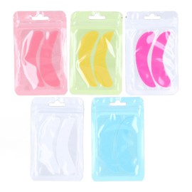 5 Pairs Eyelash Extension Under Eye Pads Half Moon Shaped Reusable Silicone Lash Grafting Eye Pads
