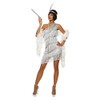 Franco American Novelty Company Dazzling Silver Flapper Adult Costume (Large)
