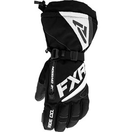 FXR Men's Fuel Snow Glove 2025 (Black/White - Large)