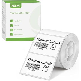 Thermal Labels for Nelko PM220 Label Maker, 1.57'' x 1.18'' (40x30mm) Thermal Sticker Tab, Waterproof, Multi-Purpose Label Tape, 1 Roll of 230 Self-Adhesive Thermal Paper (White)