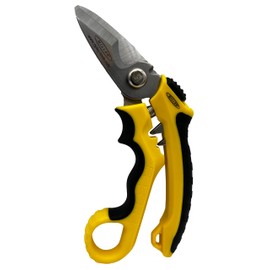 Miller Multi-Purpose KS-3 Angle-Head Fiber Optic Kevlar Scissors, Crimper, and Cable Cutter For Electricians, Technicians, and Linemen