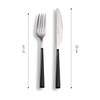 Echtwerk Besteck Set "Basic" mit Kunststoffgriffen, Campingbesteck, Picknickbesteck, leichtes Reisebesteck,