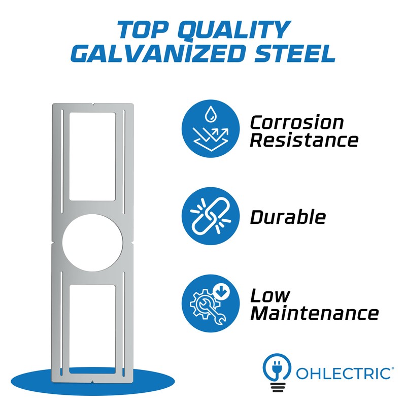 OHLECTRIC 6 Pack – New Construction Mounting Plate for 6