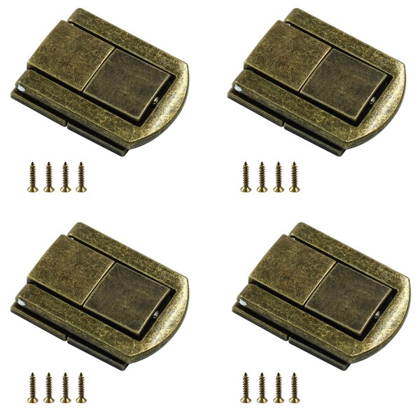 Unlorspy 4Pcs Toggle Catch Lock 1.22 x 0.94 inch Rectangle