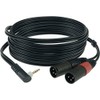 Klotz Ay9A0200 Plug-In Cable, 2 x XLR-M/3.5 Sym 2 m