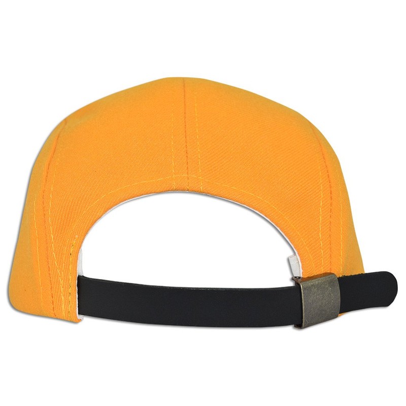 JLGUSA 5 Panel Solid Camo Cotton Biker Strapback Adjustable Leather