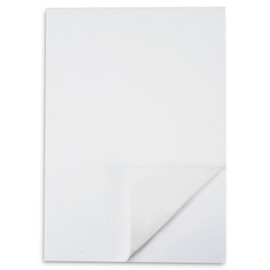 ChenTeng 4PCS Self Adhesive Felt Sheet for Crafts, A4 Size 2mm Thick Non-Stiff Felt Fabric Sheets for DIY/Sewing and Arts & Crafts (8.3" x 11.8", White)