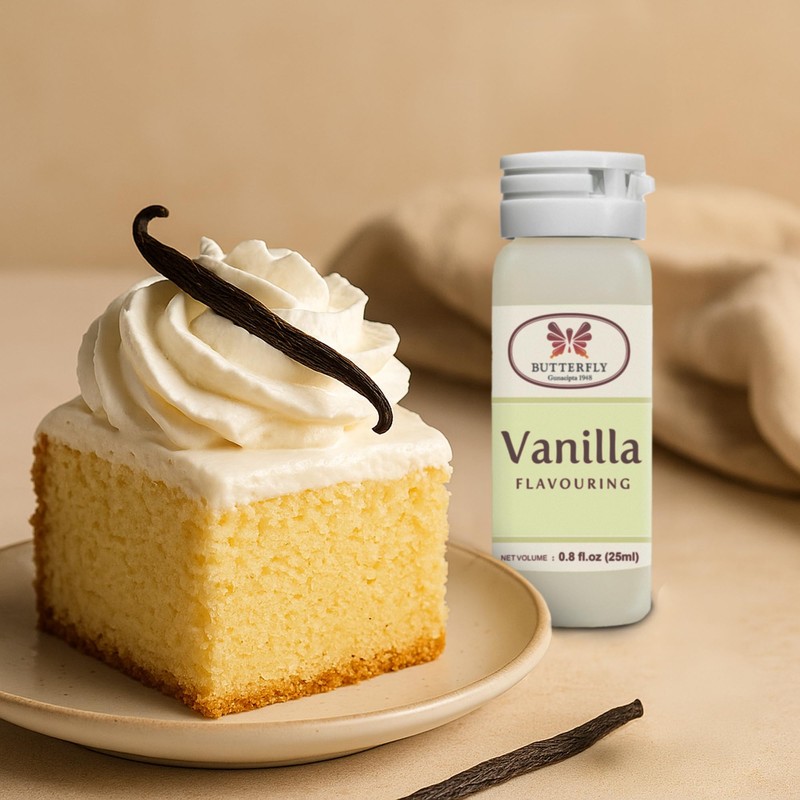 Butterfly Flavoring Extract Paste, 25 ml (Vanilla, Pack of 1)
