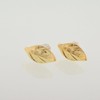 Gold Leaf Stud Earrings Gold Filled 10mm Length