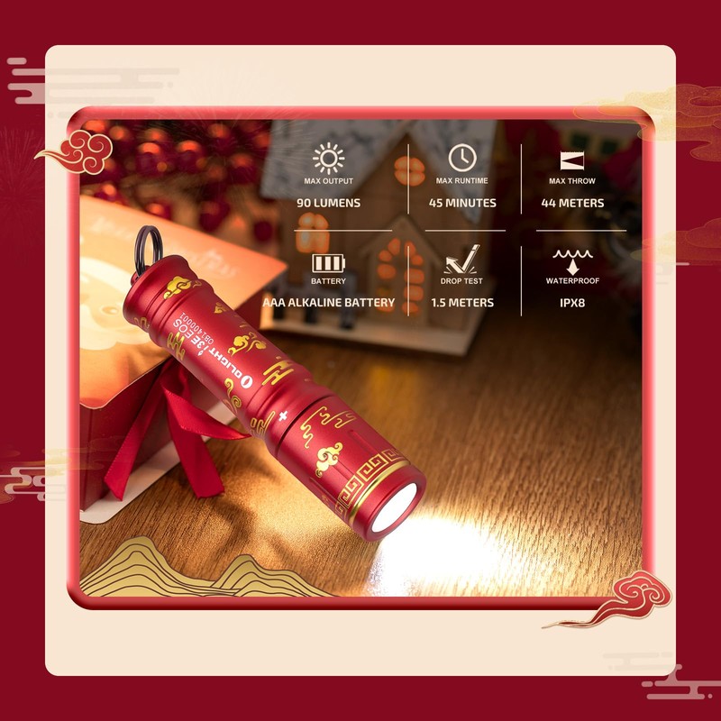 OLIGHT i3E EOS PMMA TIR Lens AAA EDC Flashlight 90