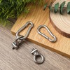 GLEAVI 8 Sets Tie Down Eyelets with Spring Snap Hooks