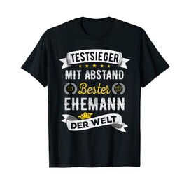 Men's Best Husband Der Welt Funny Test Winner Slogan T-Shirt