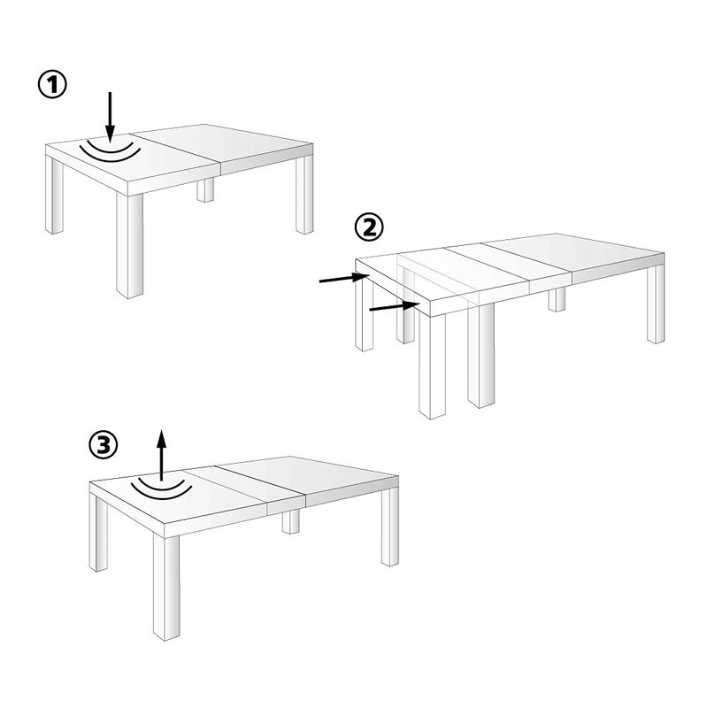 WAGNER Award-winning table pull-out roller retractable for extending tables -