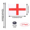 WXTWK 2 Pack England Flag England Deluxe Desk Flag Set