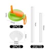 2-Piece Can Lid, 2-Piece Sealer, 4-Piece Plastic Straw, Reusable Dust
