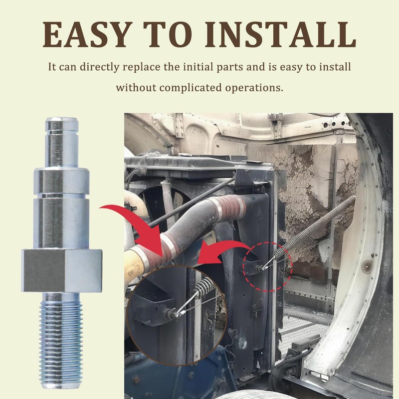 13-03761 Hood Cable Spring Bolt Replacement for Peterbilt 379 Hood